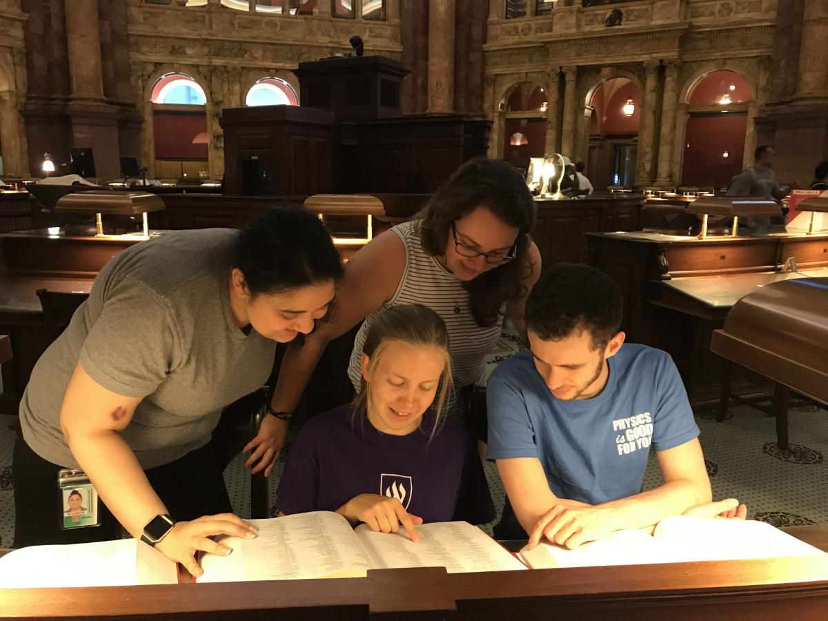 Library of Congress Scavenger Hunt with Sarah, Mikayla, and Nathan