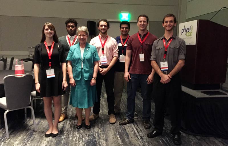 Fresno State SPS Members with Dr. Jocelyn Bell Burnell.