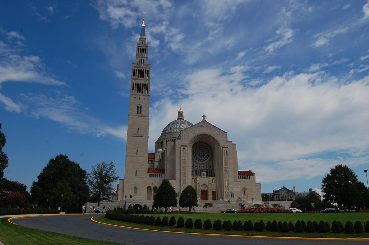 National Catholic Cathedral Front Entrance