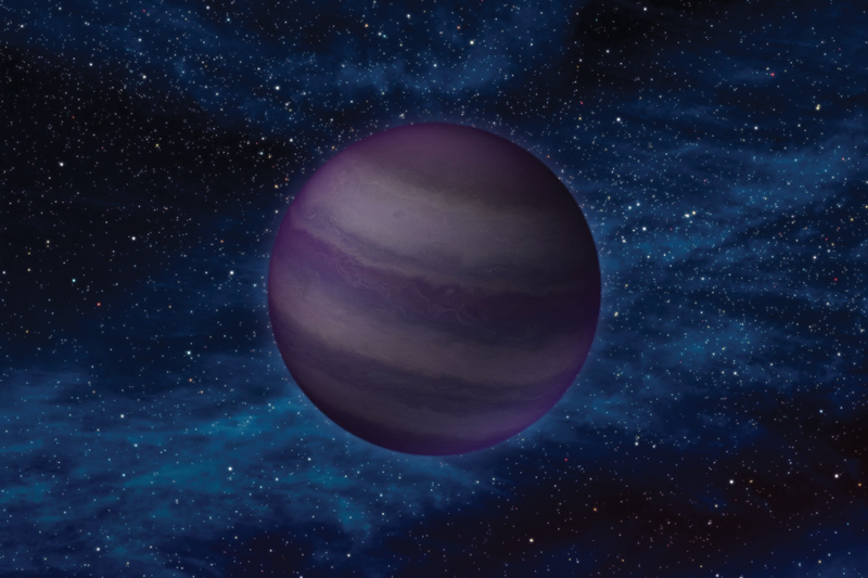 Artist’s concept of a cool brown dwarf. Credit NASA/JPL-Caltech