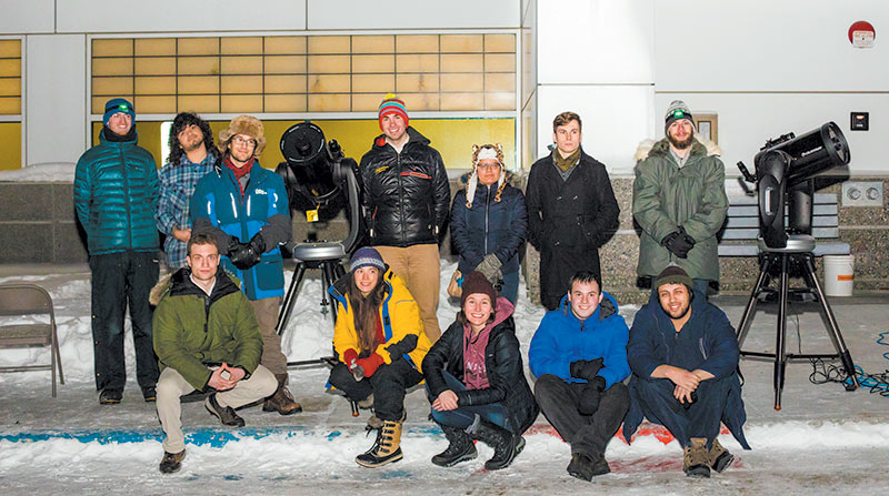 Picture of Solar Observations. Photos courtesy of University of Alaska Fairbanks SPS chapter.