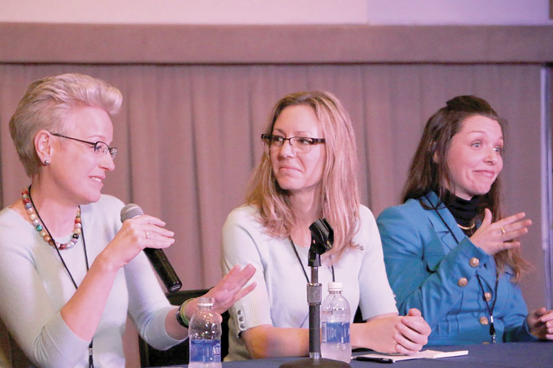 A professional skill panel with Dr. Susan Blessing, Tania Schindler (pictured), and Dr. Serena Dalena. Photos courtesy of the author.