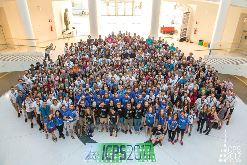 Hundreds of physicists from around the world gather in Turin, Italy, for the 2017 International Conference of Physics Students. Photo courtesy of Marianna D’Amato. 