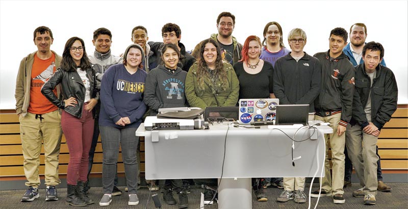 The UC Merced SPS chapter. Photo by Leo Alonso Cabrera