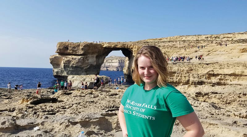 Angela Ludgivsen on the island of Gozo in the Maltese Archipelago. Photo courtesy of Angela Ludvigsen