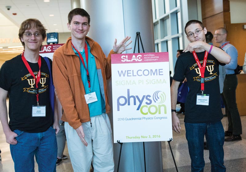 Students toured the SLAC National Accelerator Laboratory, one of several tour options included in registration.