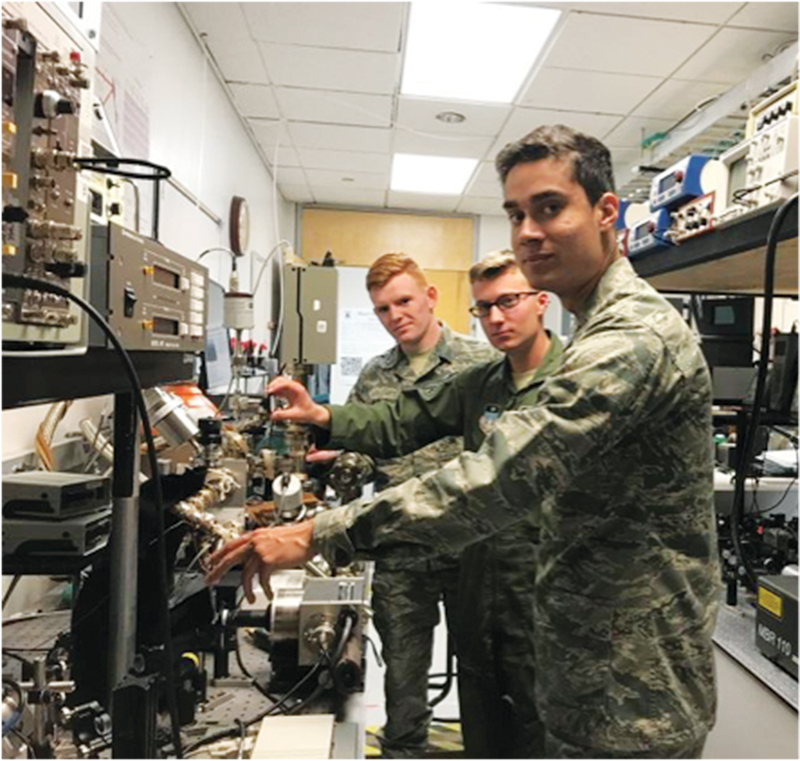 Cadets Philip Rich, Jared Wesemann, and Jeremiah Wells.