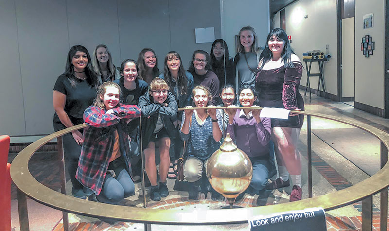 The 2018–19 big sibs and little sibs at Smith College. Photo courtesy of Nalini Easwar.