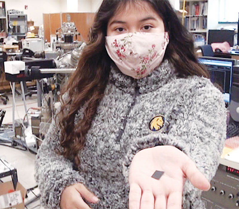 Miranda Martinez shares her research on x-ray photoelectron spectroscopy as part of the Surface Science Lab at  A&amp;M-Commerce.