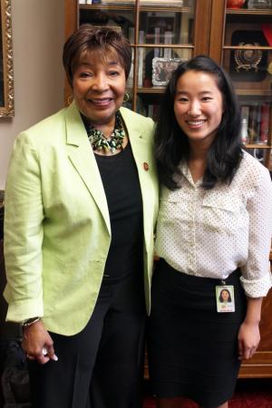 Representative Eddie Bernice Johnson and I 