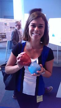 Me with a model of Eta Carinae, the stellar nebulae that Nick is studying at NASA Goddard.