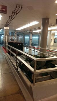 Subway system in the tunnels under the Capitol Building.