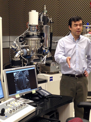 Checking out one of NIST's high-resolution SEMs!