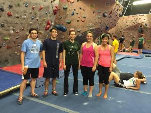 indoor rock climbing