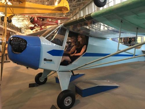 Maria and Sam at the College Park Aviation Museum