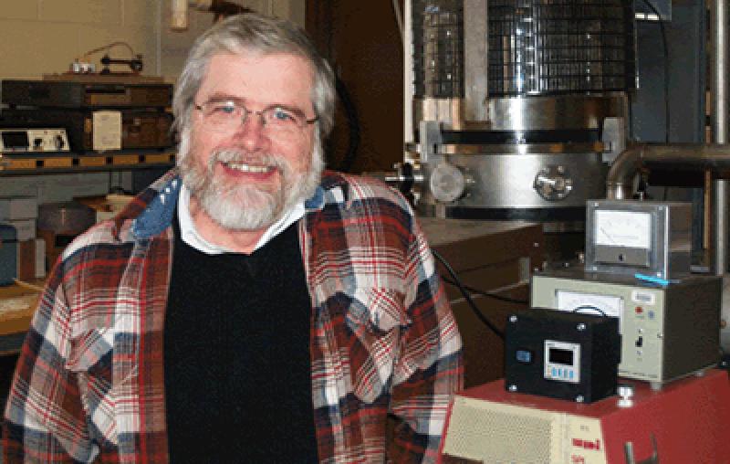 Jim Gaier, research physicist at NASA Glenn Research Center, Cleveland, OH. Photo courtesy of NASA.