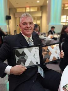 Art Director Tracy Nolis-Schwab at the EXCEL Awards Gala. Photo by John Nolis.