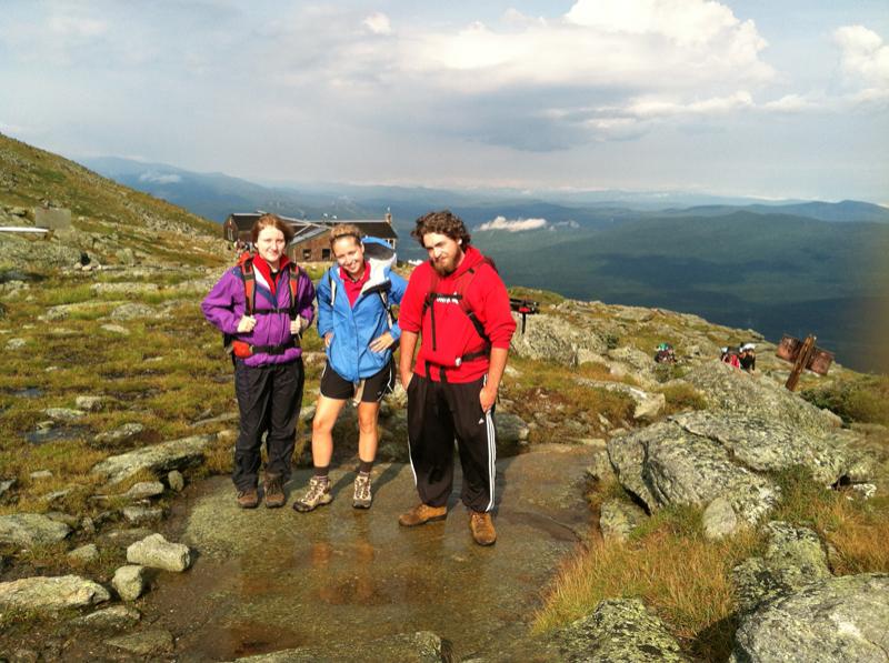 Authors KelliAnn Anderson and Zach Troyer are near the summit of Mount Washington