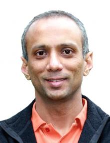 Ajay Narayanan teaches physics and astronomy at Green River Community College. Photo by Angela Winner.