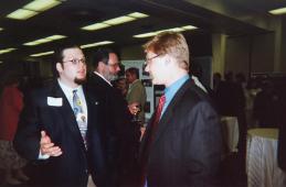 Mark Lentz at a reception on Capitol Hill showcasing the results of National Science Foundation (NSF) funding. Photo by Jack Hehn. 