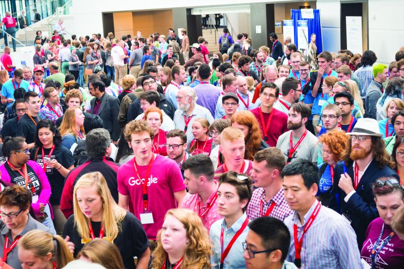 Approximately 1,200 attendees filled the ballroom and meeting halls at the Hyatt Regency-San Francisco Airport.